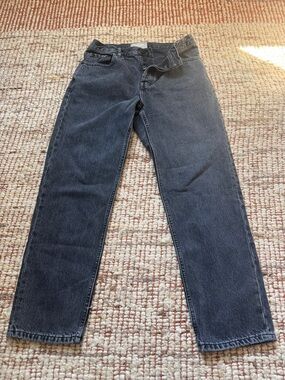 Everlane Straight Jeans in Washed Black